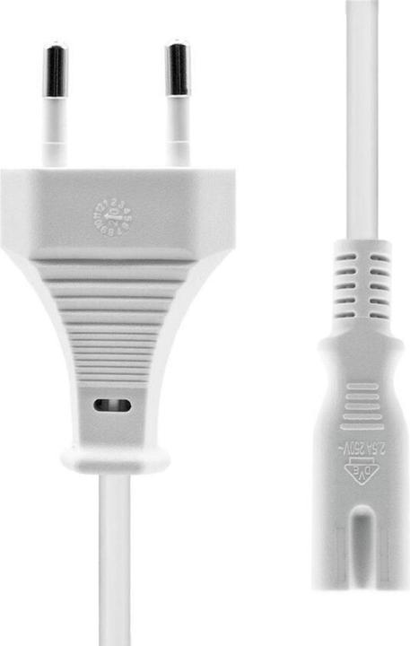 Productafbeelding ProXtend PC-CC7-003W Stroomkabel Wit 3 m Netstekker Type C C7 Coupler (3 m, C7)