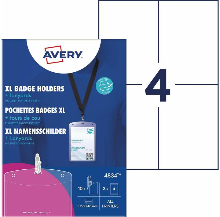 Avery Namensschilder