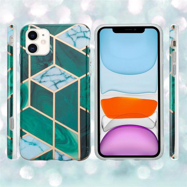 Actual product image Cadorabo IMD TPU Colorful Marble Cover (Apple iPhone 11)