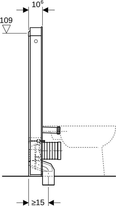 Actual product image Geberit Monolith sanitary module