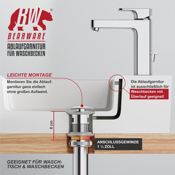 Produktbild Bearware Ablaufgarnitur