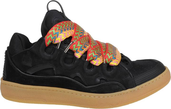 Produktbild Lanvin curb sneakers in leather and suede with multicolor laces (40)