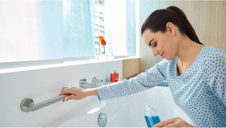 Immagine prodotto tesa Maniglia da bagno DRAAD con soluzione adesiva senza foratura
