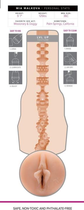 Actual product image Fleshlight Girls - Mia Malkova LVL UP