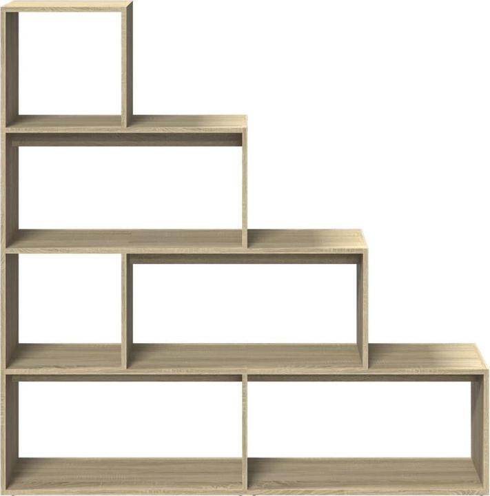 Produktbild VidaXL Raumteiler Bücherregal Standregal Treppenregal 4 Stufen Sonoma-Eiche
