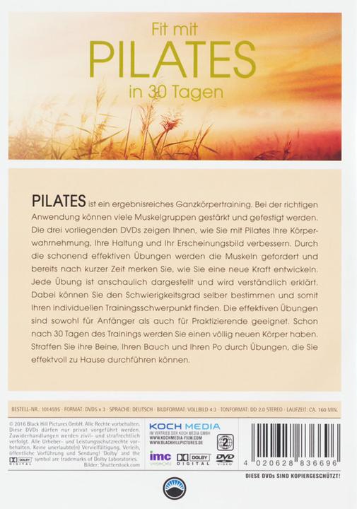 Image du produit Plaion En forme avec Pilates en 30 jours (DVD, 2003, Allemand)