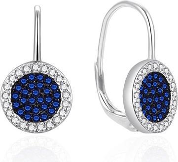Actual product image Agato - Sparkling silver earrings with zircons AGT-E052LBL