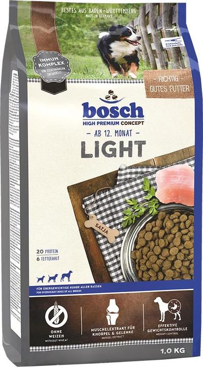 Actual product image Bosch Petfood Dog food dry, bosch Light 1 kg (Adult, 1 pcs., 1000 g)