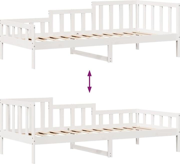 Produktbild VidaXL Tagesbett Gästebett Bettsofa Schlafsofa Schubladen 90x190cm Massivholz (90 x 190 cm)