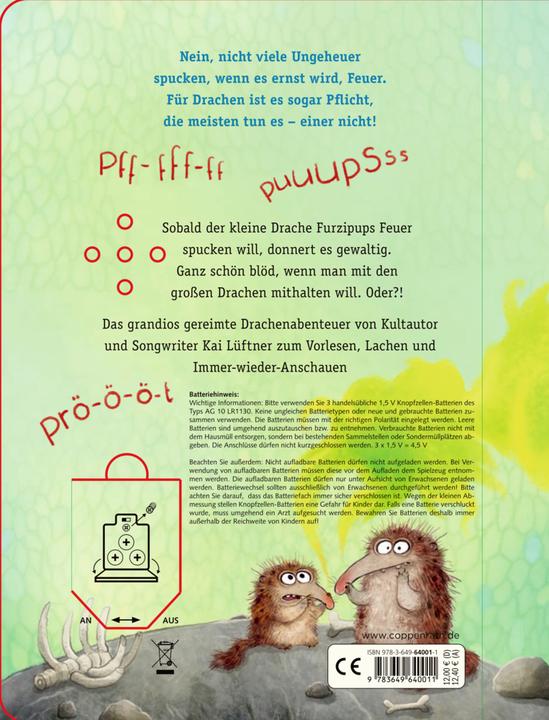 Actual product image Furzipups, der Knatterdrache - Pappe (German, Kai Lüftner, 2021)