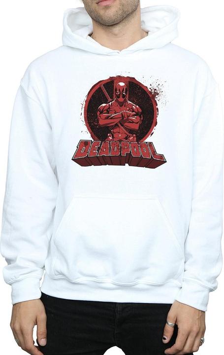 Immagine prodotto Deadpool Crossed Arms Logo Felpa con Cappuccio Uomo (M)