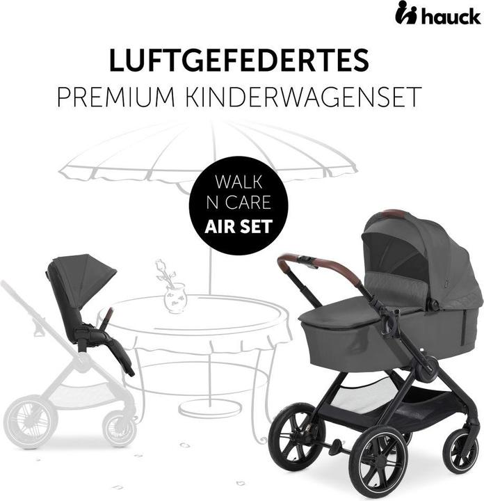 Produktbild Hauck 4in1 Kinderwagen-Set Walk N Care Air Trio Kinderwagen 3 in 1