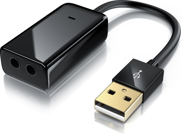 Actual product image Aplic Sound card Virtual 7.1 Surround, USB mini external, Dynamic 3D Surround, 3.5mm input, 3.5mm output (USB 2.0)