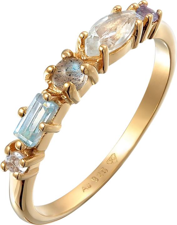 Immagine prodotto Elli PREMIUM Anello Memoire Gemstone Classic Anello in argento 925 (52, 925 Argento)