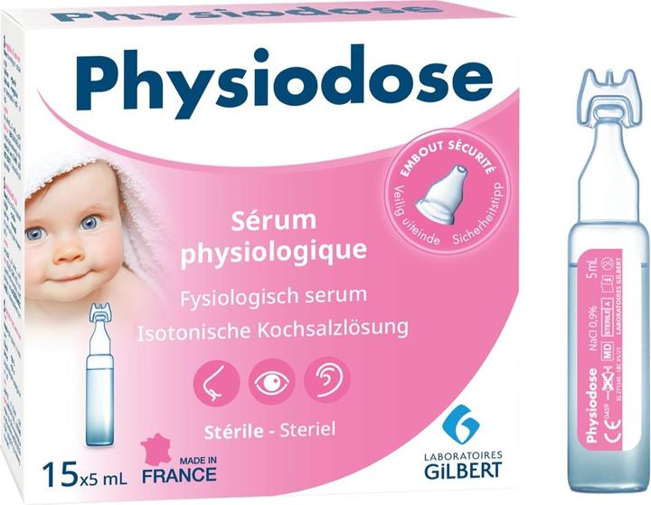 Physiodose Solution saline physiologique (15 pièce(s))