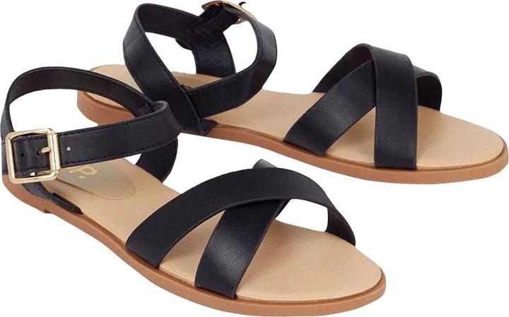 Dorothy Perkins Florence Crossover Flache Sandalen mit seitlichem Riemen (38)