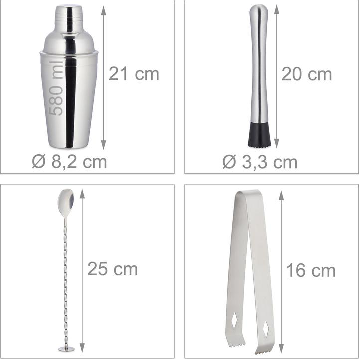 Actual product image Relaxdays Cocktail set (Cocktail set)