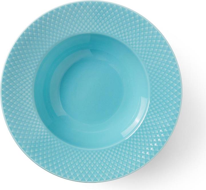 Image du produit Lyngby Rhombe Color Assiette creuse turquoise (1 x, 24.50 cm)