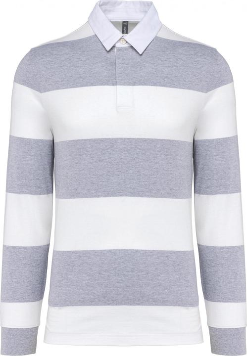 Produktbild Kariban Gestreiftes Poloshirt langarm (S)
