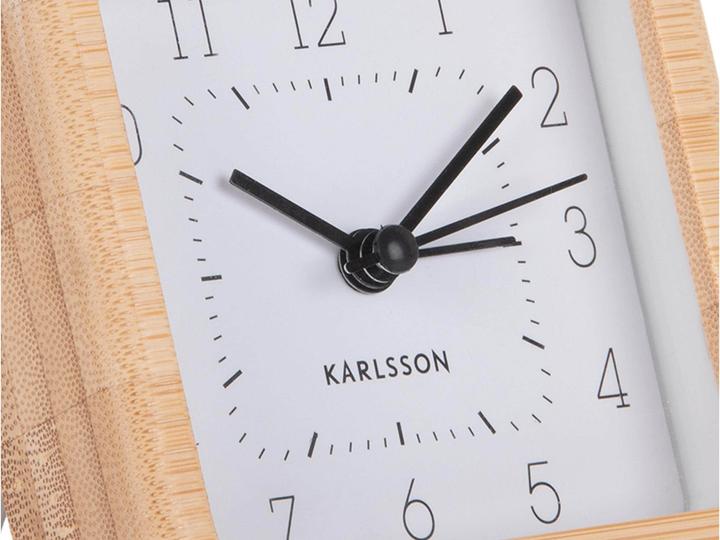 Image du produit Karlsson Réveil classique Neat Square Bambou / Blanc