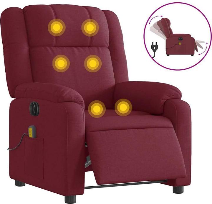 Produktbild VidaXL Massagesessel Elektrisch Stoff