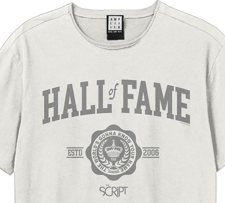 Actual product image Amplified Unisex Adult Hall Of Fame The Script T-Shirt (S)