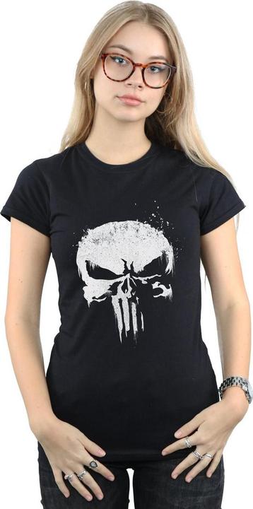 Actual product image Womens/Ladies The Punisher TV Skull Logo Cotton T-Shirt (M)
