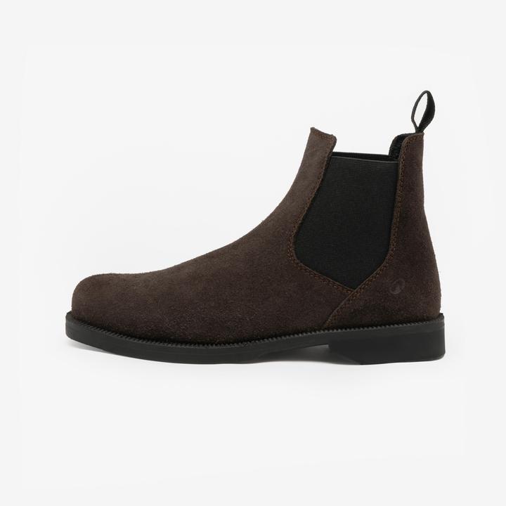 Caperlan Kids' Split Leather Jodhpur Boots 500 - Brown