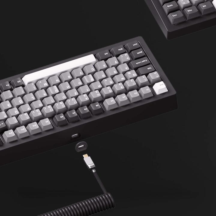 Actual product image Akko MonsGeek M1 V5 VIA Black & Silver Keyboard ISO-DE/UK/Nordic layout V3 Piano Pro Switch (DE, Wireless, Cable)