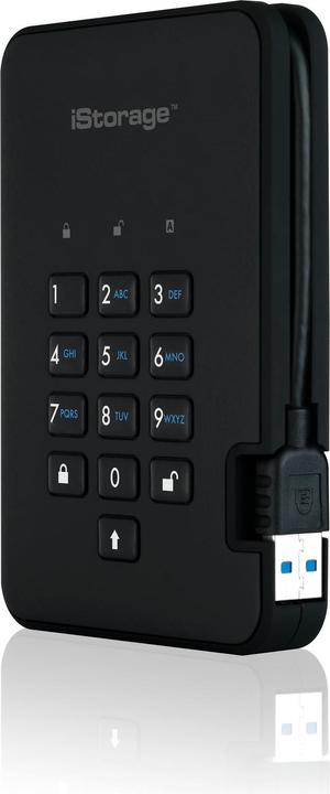 Produktbild iStorage diskAshur² - Festplatte - verschlüsselt - 3 TB - extern (tragbar) (3 TB)