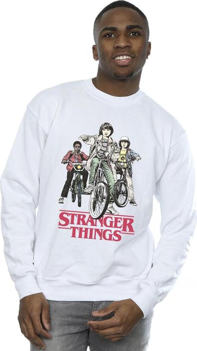 Actual product image Netflix Mens Stranger Things Retro Bikers Sweatshirt (XL)