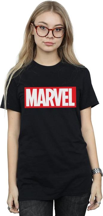 Actual product image Womens/Ladies Classic Logo Cotton Boyfriend T-Shirt (3XL)