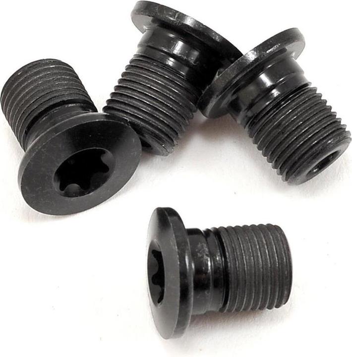 Shimano XTR/Ultegra Kettenblattschrauben kleines Kettenblatt, Y-1H5 98160 4 Stück M8x10.1 mm schwarz