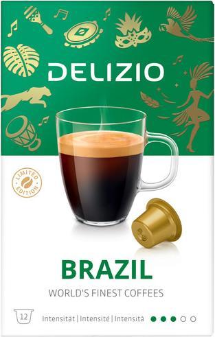 Actual product image Delizio World's Finest Coffee Brazil (12 x Port.)