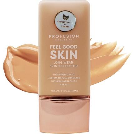 Profusion Feel Good Skin Long Wear Skin Perfector Face Foundation Medium 01 30Ml (01 - Deep Warm)