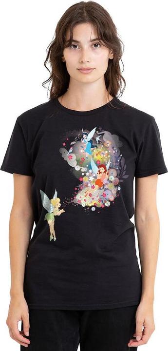 Actual product image Disney Interactive Studios Unisex Adult Fun Tinker Bell Rosetta Silvermist Floral T-Shirt (S)