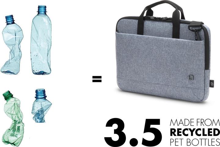 Actual product image Dicota Notebook bag Eco Slim Case Motion 11.6, Grey (11.60", Universal)