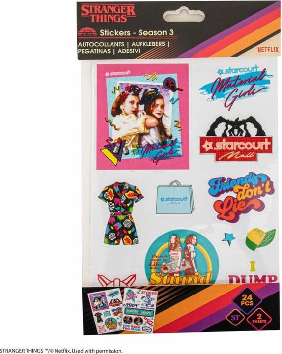 Image du produit Cinereplicas Stranger Things stickers Season 3 (carton de 5)