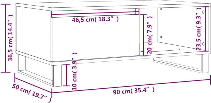 Produktbild VidaXL Yuliana (90 x 50 x 36.5 cm)