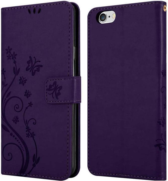 Actual product image Cadorabo Flower Book Cover (Apple iPhone 6s Plus, Apple iPhone 6 Plus)