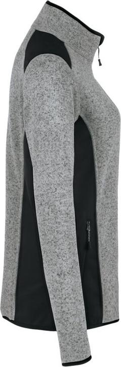 Actual product image Hakro Ladies Knitted Fleece Jacket Churchill Grey Mottled, L (L)