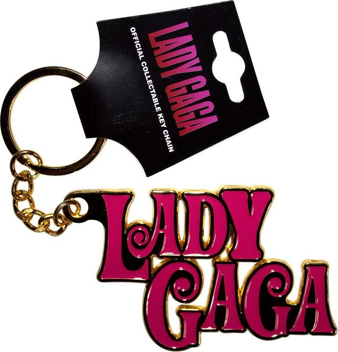 Actual product image Lady Gaga Swirly Logo Schlüsselanhänger