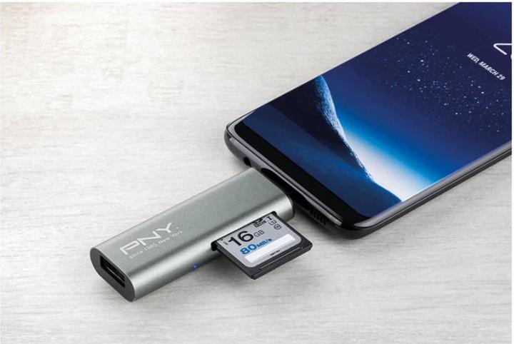 Actual product image PNY USB card reader (USB-C)