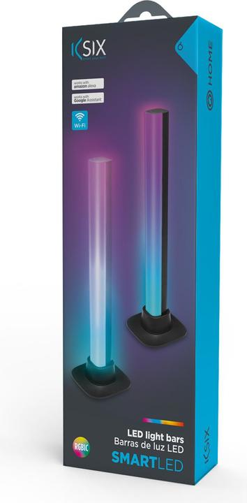 Produktbild KSIX Barras Luz LED Inteligente Rgbic 2unid (Mehrfarbig, 3 cm, Indoor)