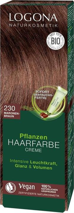 Logona Pflanzenhaarfarbe Creme (230 Maronenbraun)