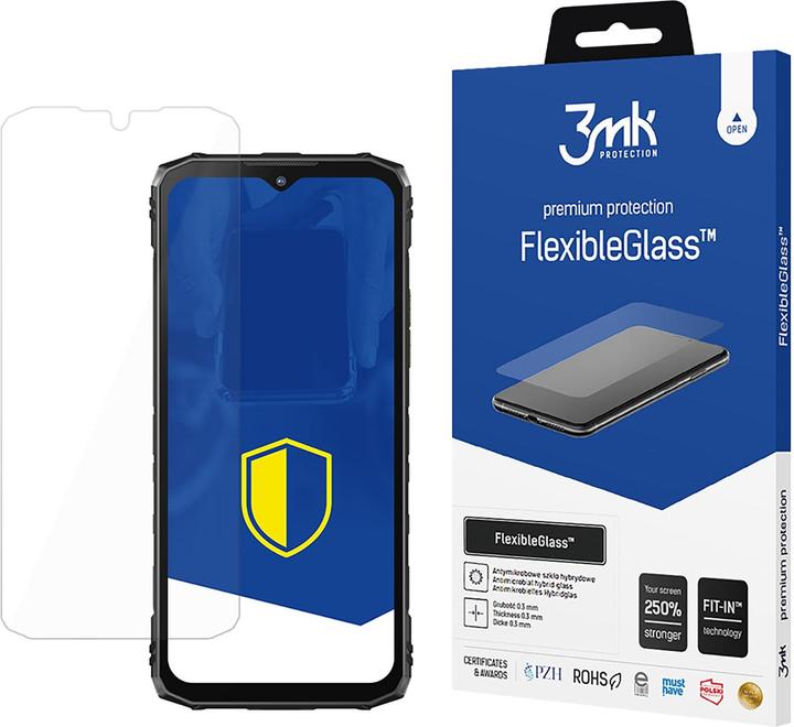 Actual product image 3MK Doogee Blade 10 / Pro / Ultra - FlexibleGlass (LG G4 Pro, ZTE Blade 10)