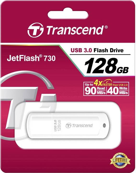 Immagine prodotto Transcend JetFlash 730 (128 GB, USB-A, USB 3.0)