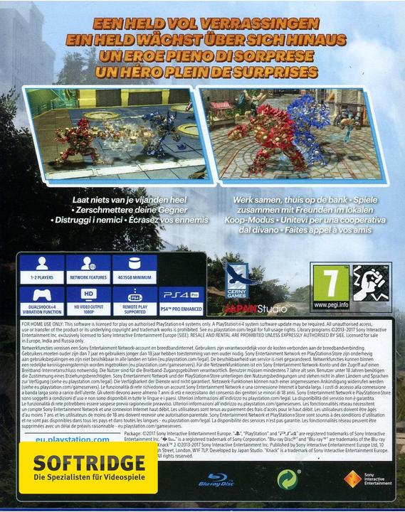 Image du produit Sony Knack 2 + That's You (PS4, Multilingue)