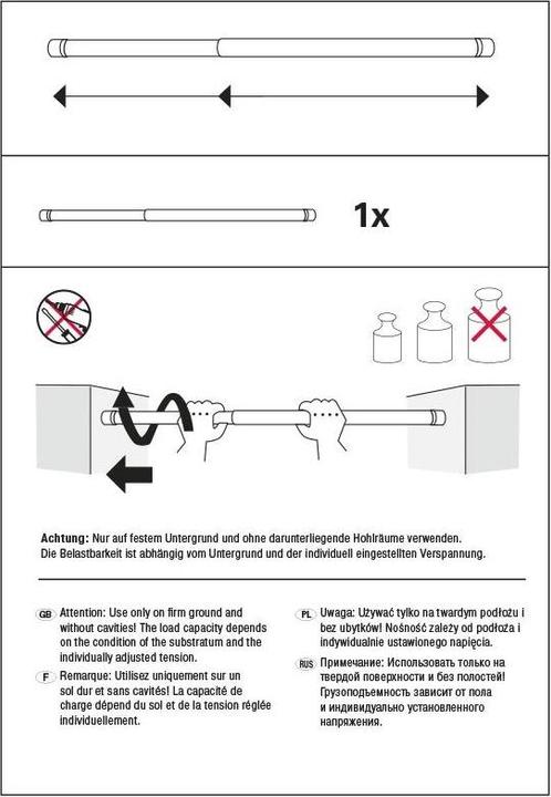 Produktbild Gardinia Spannstange