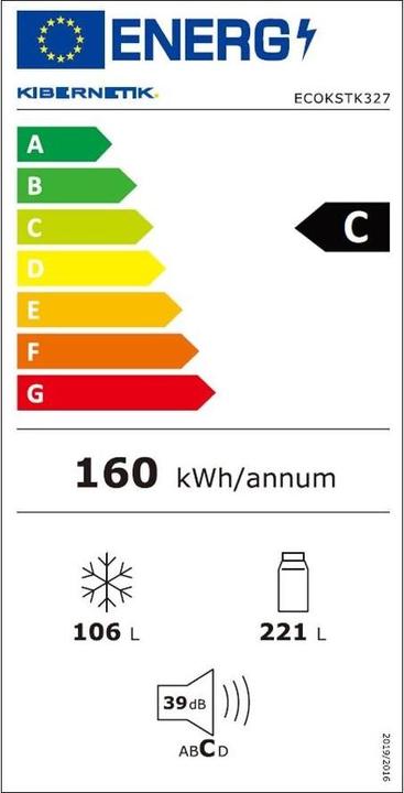 Energy Label Kibernetik ECOKSTK327 (327 l)